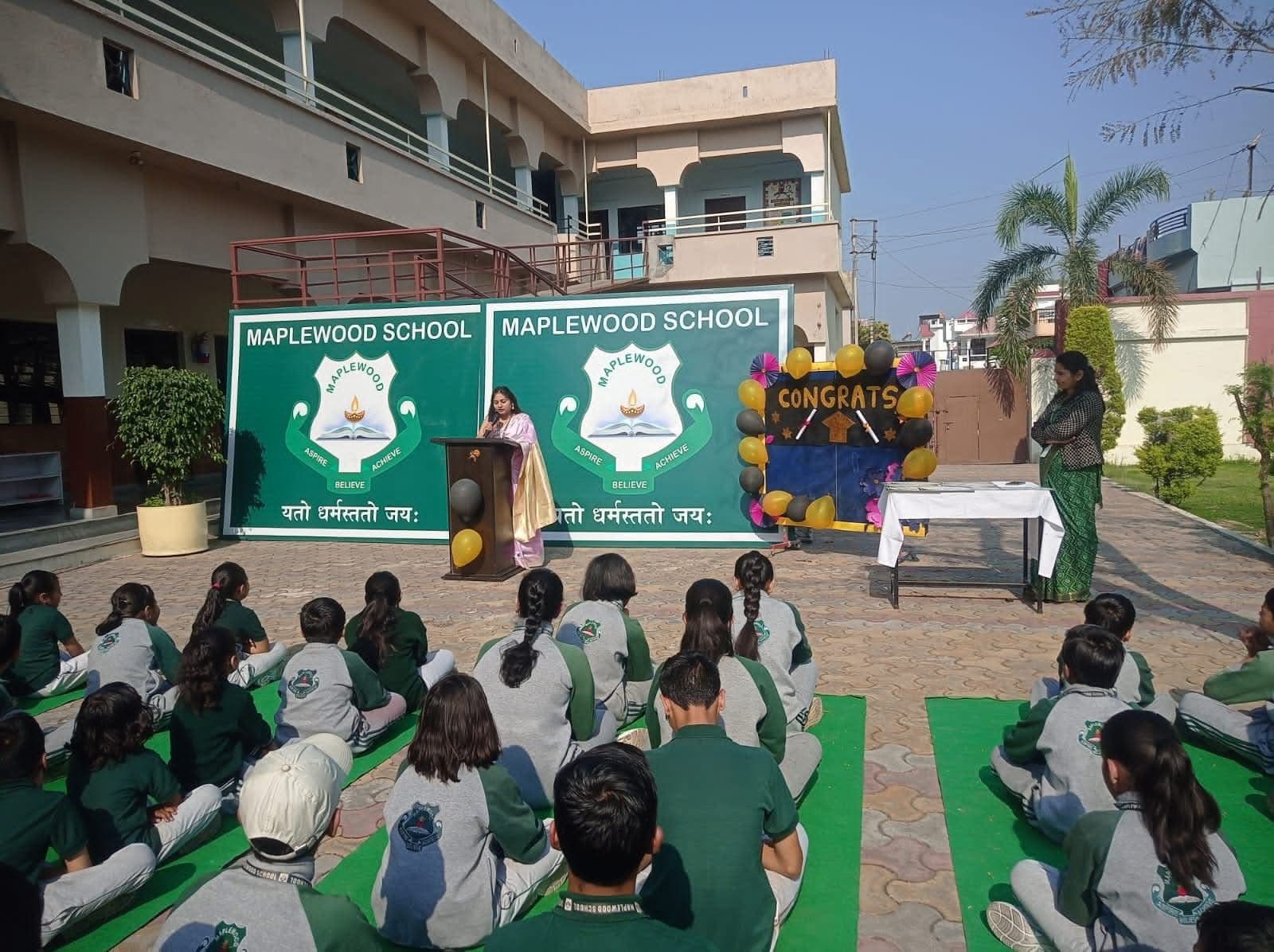 School campus background
